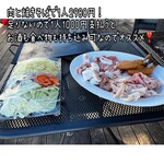 リバーサイドレストラン BIBI - これで1人2980円取られるし足りないので、持ち込み料金＋1人1000円支払って、お酒もジュースも食べ物も持ち込みにした方が絶対に良いです！