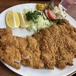 食堂よしかわ - 2023.10 特大カツ定食(1,550円)