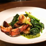 キャトルラパン　神戸三宮 - ☆メイン魚料理 オマール海老、サーモン